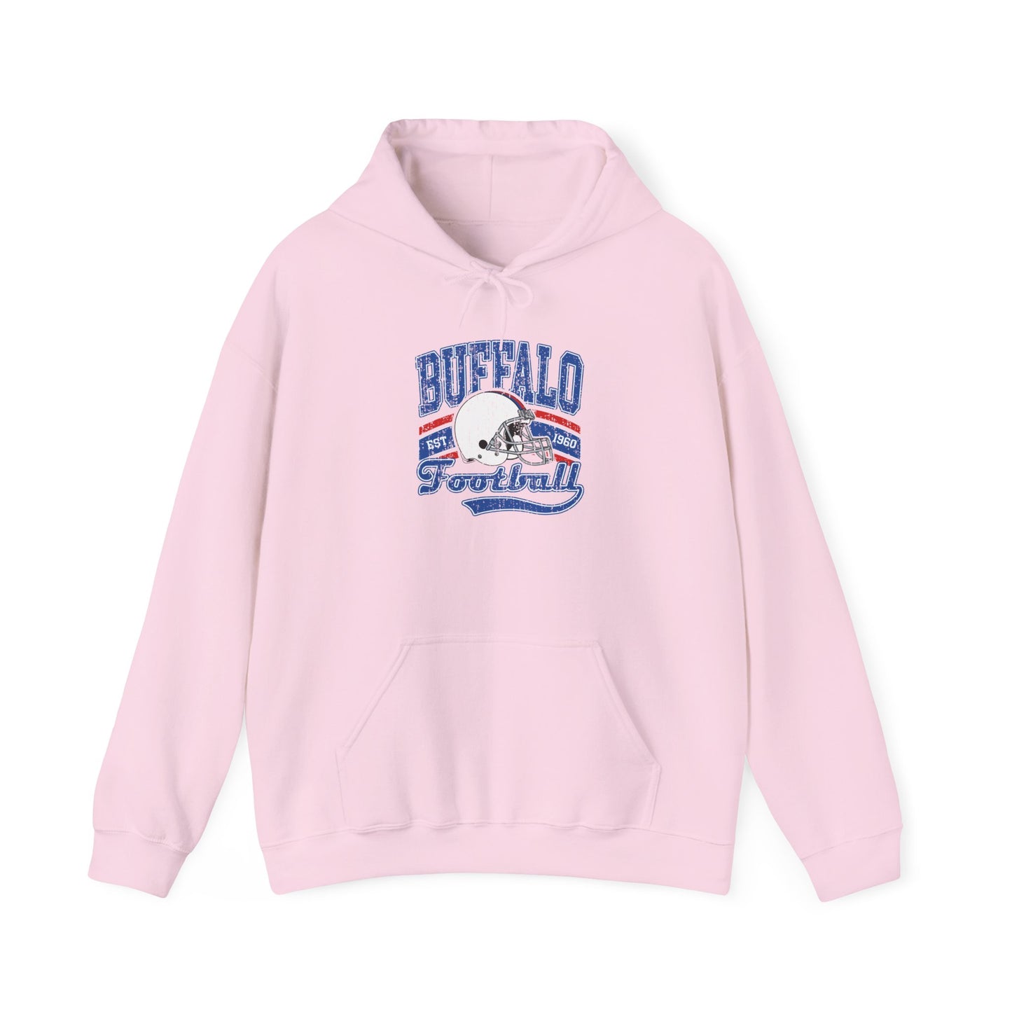 Buffalo Football Hoodie – Vintage Helmet Graphic