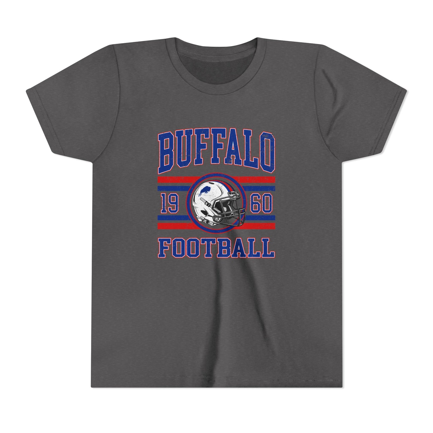 Buffalo Football Youth T-Shirt – 1960 Vintage Stripe Design