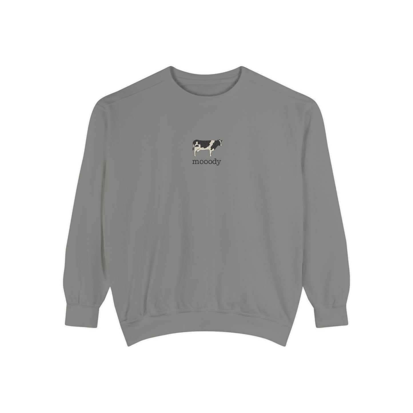 Mooody Cow Graphic Sweatshirt – Comfort Colors 1566