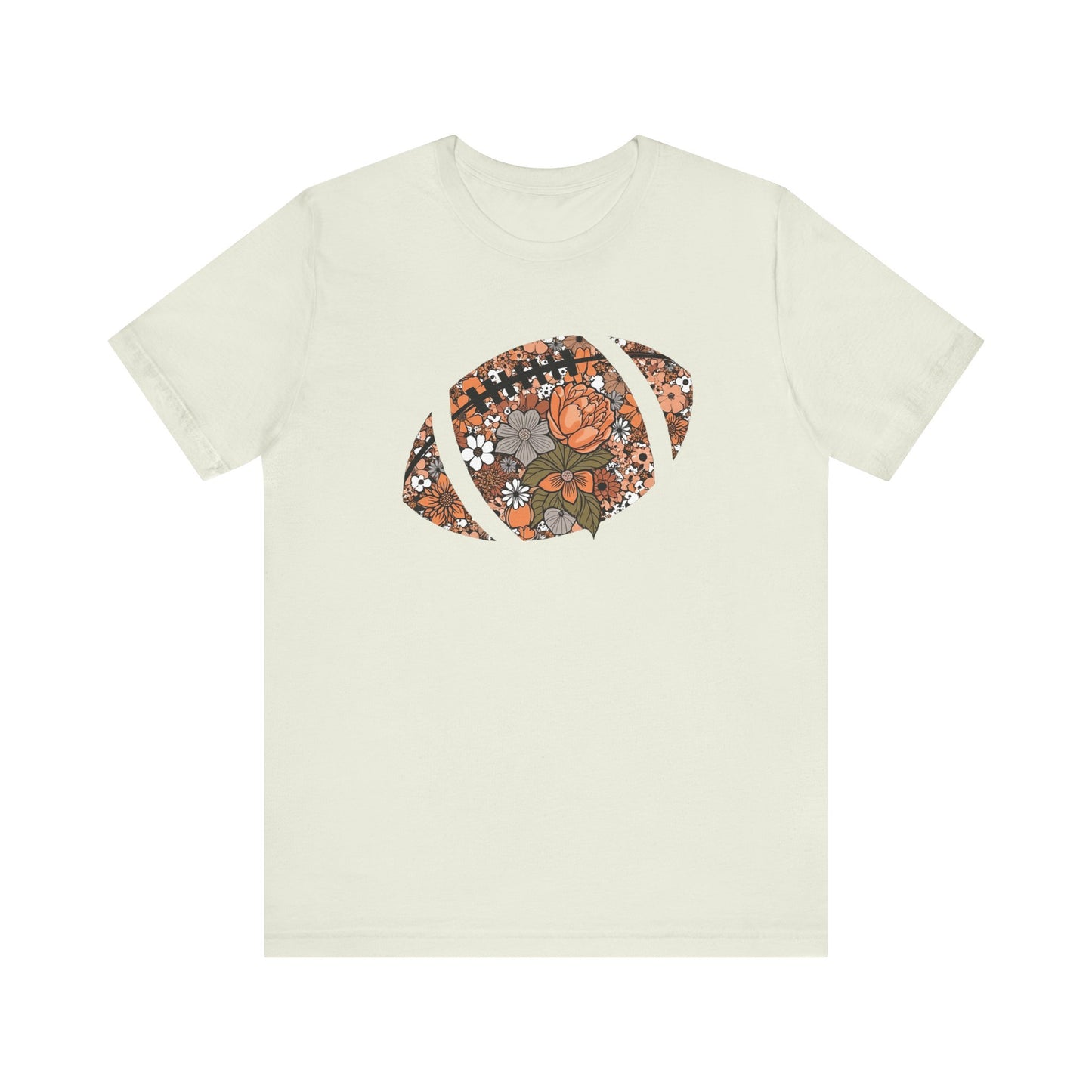 Floral Football T-Shirt – Bella Canvas Game Day Tee