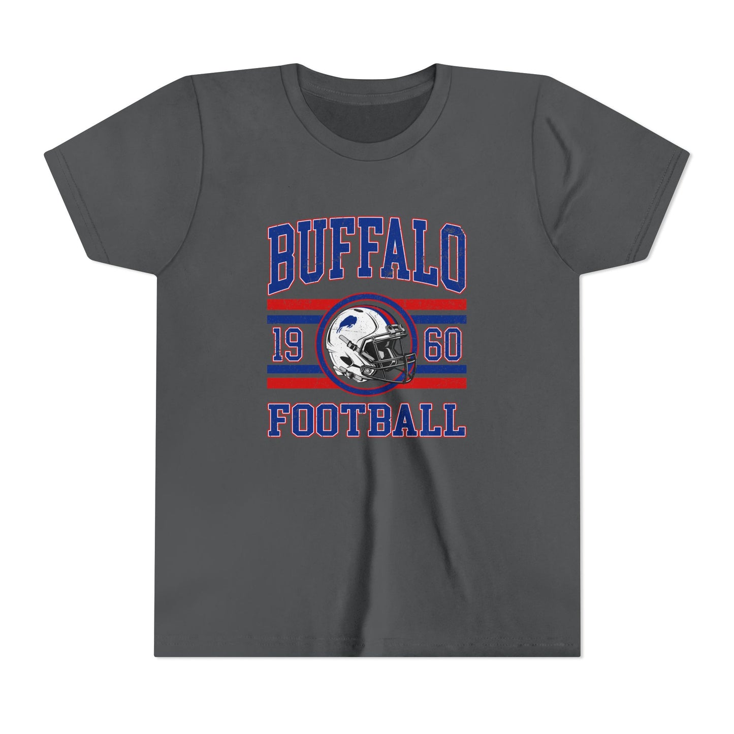 Buffalo Football Youth T-Shirt – 1960 Vintage Stripe Design