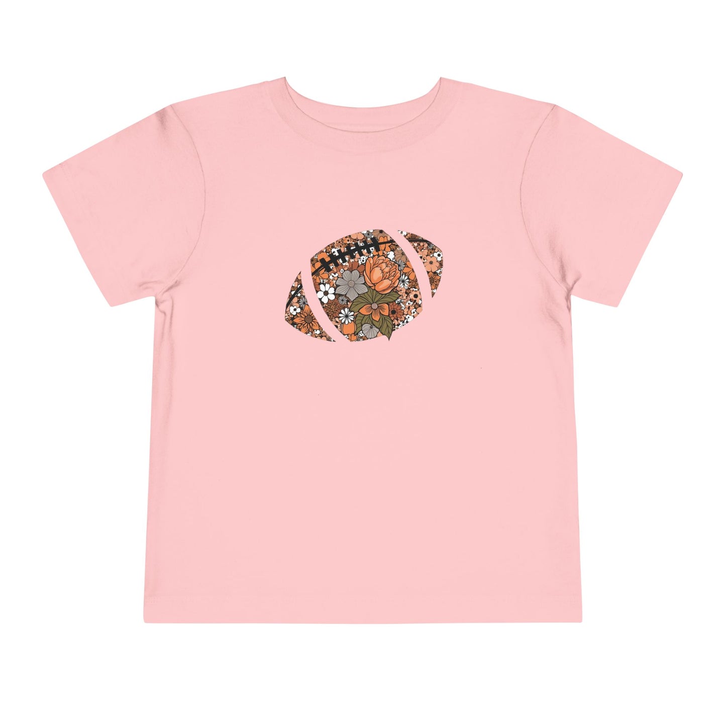 Floral Football Toddler T-Shirt