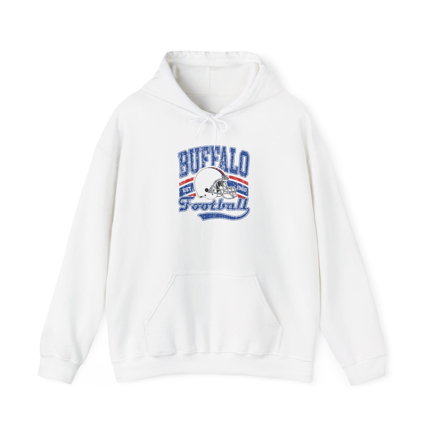 Buffalo Football Hoodie – Vintage Helmet Graphic