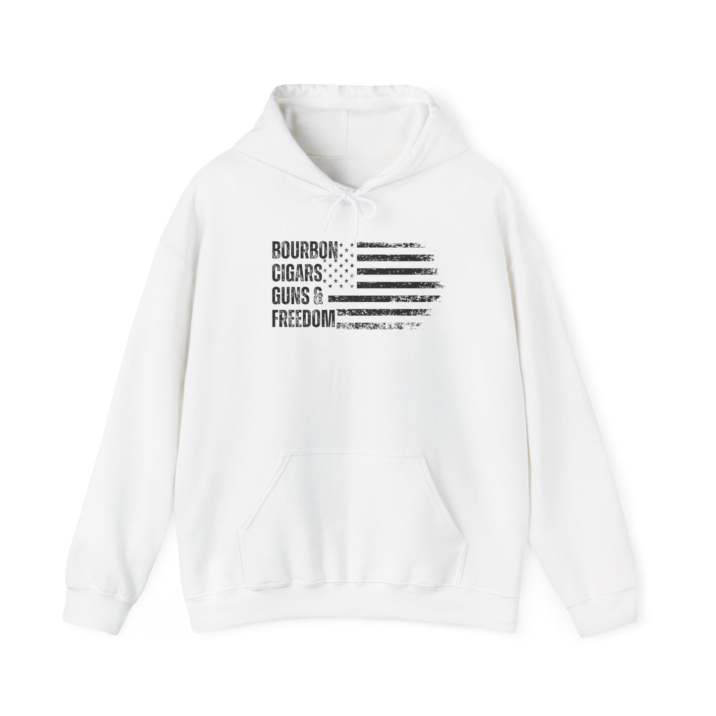 Bourbon. Cigars. Guns & Freedom. Hoodie