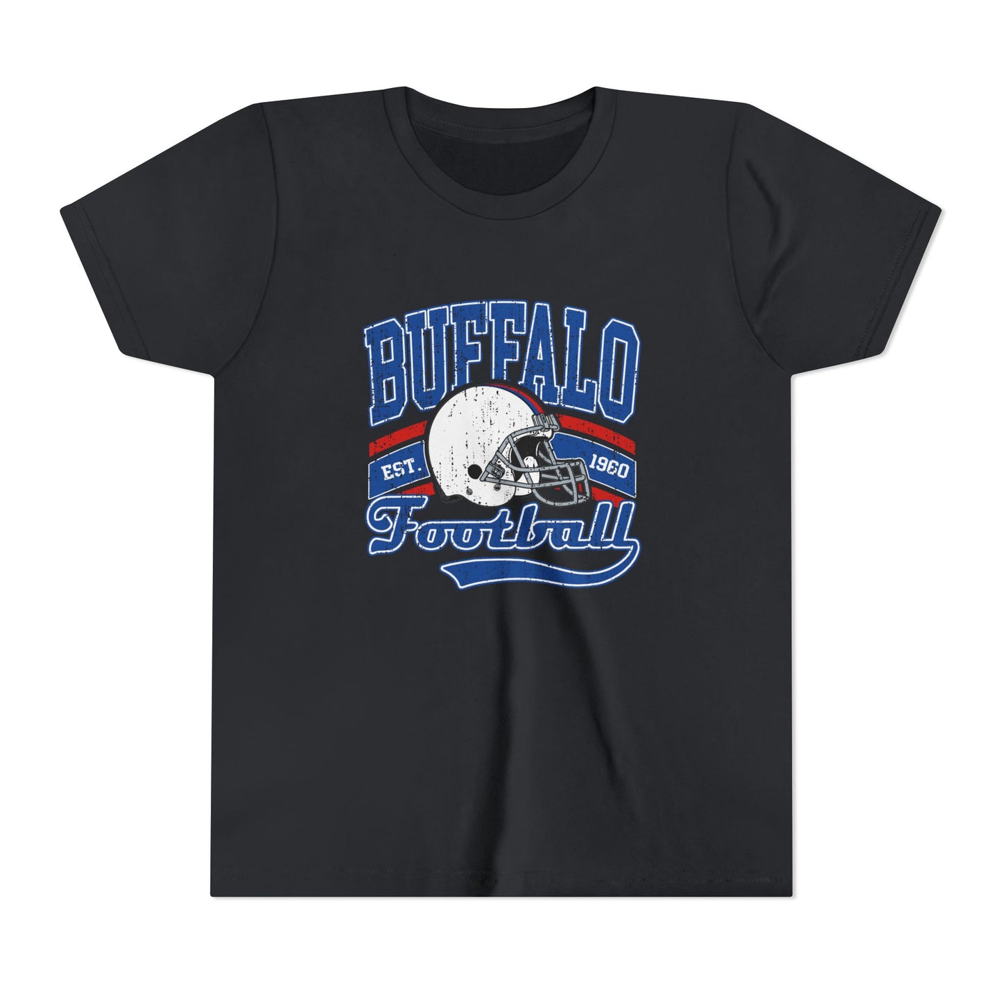 Buffalo Football Youth T-Shirt – Vintage Helmet Graphic