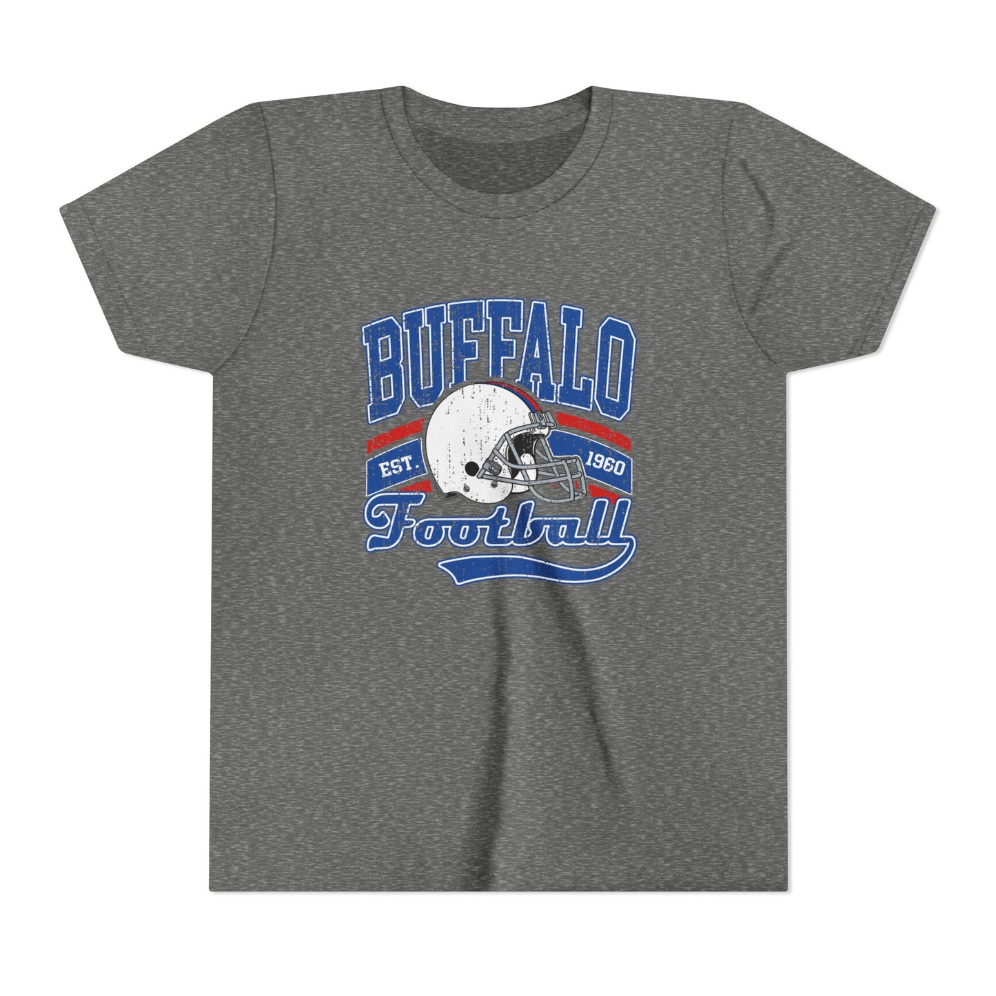 Buffalo Football Youth T-Shirt – Vintage Helmet Graphic