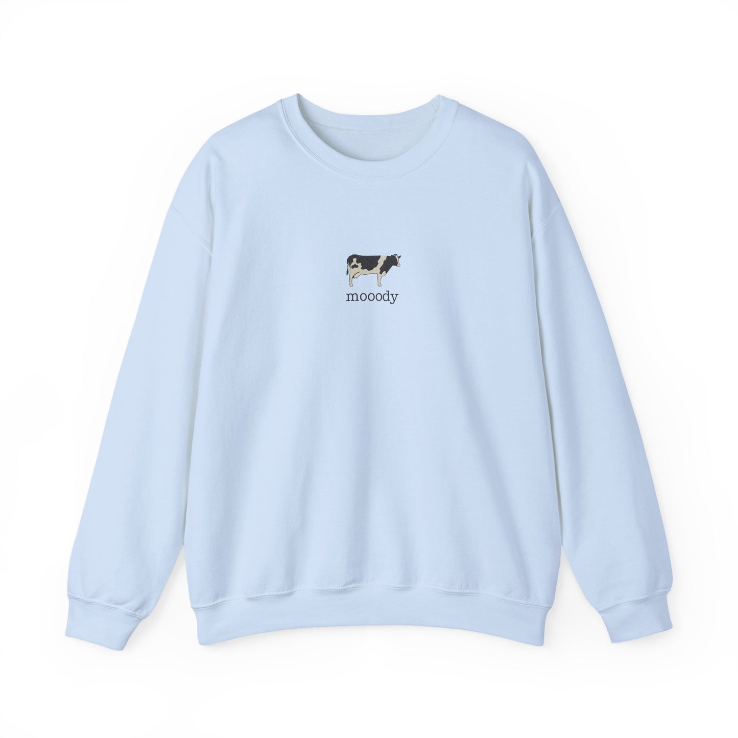 Mooody Cow Graphic Sweatshirt – Gildan 18000