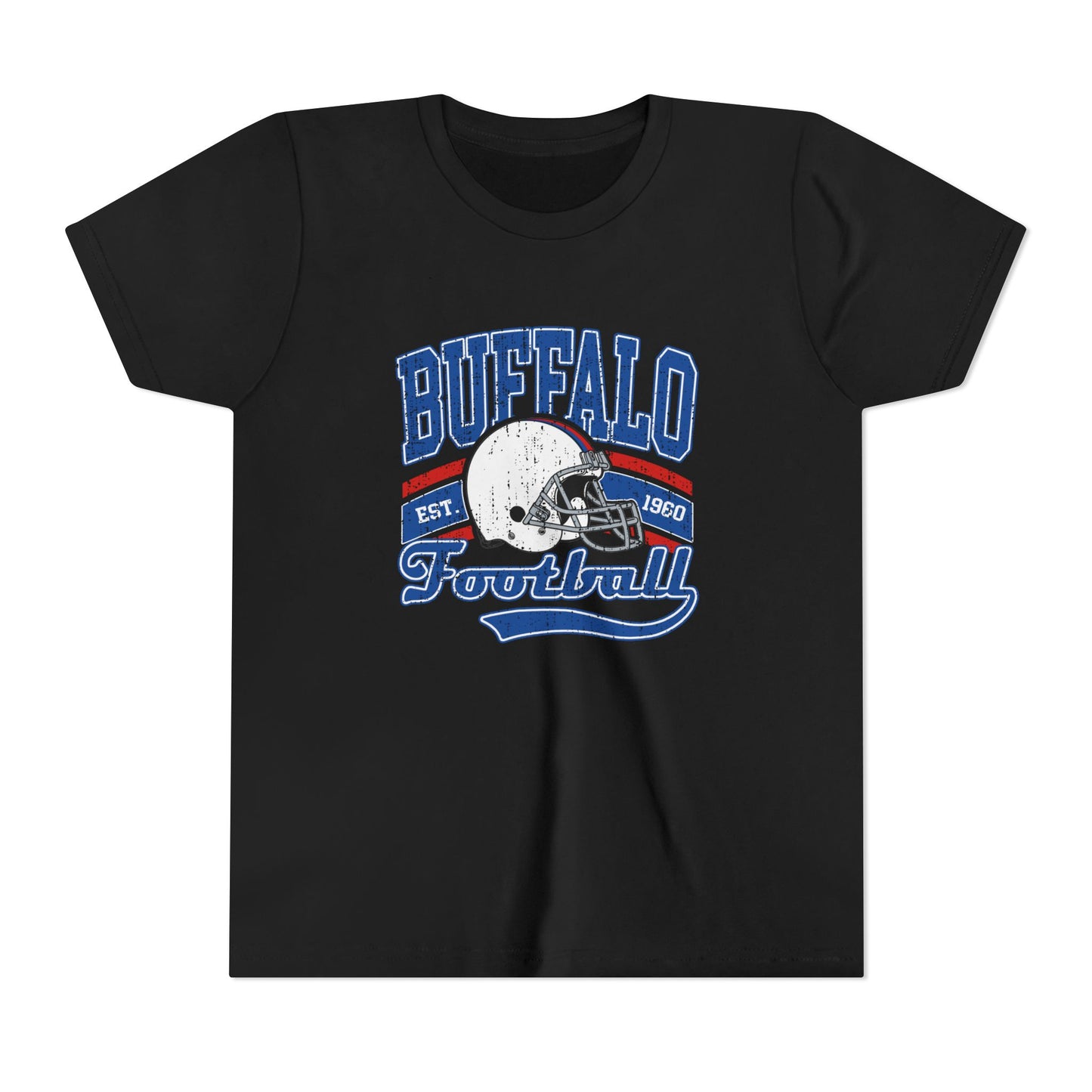 Buffalo Football Youth T-Shirt – Vintage Helmet Graphic