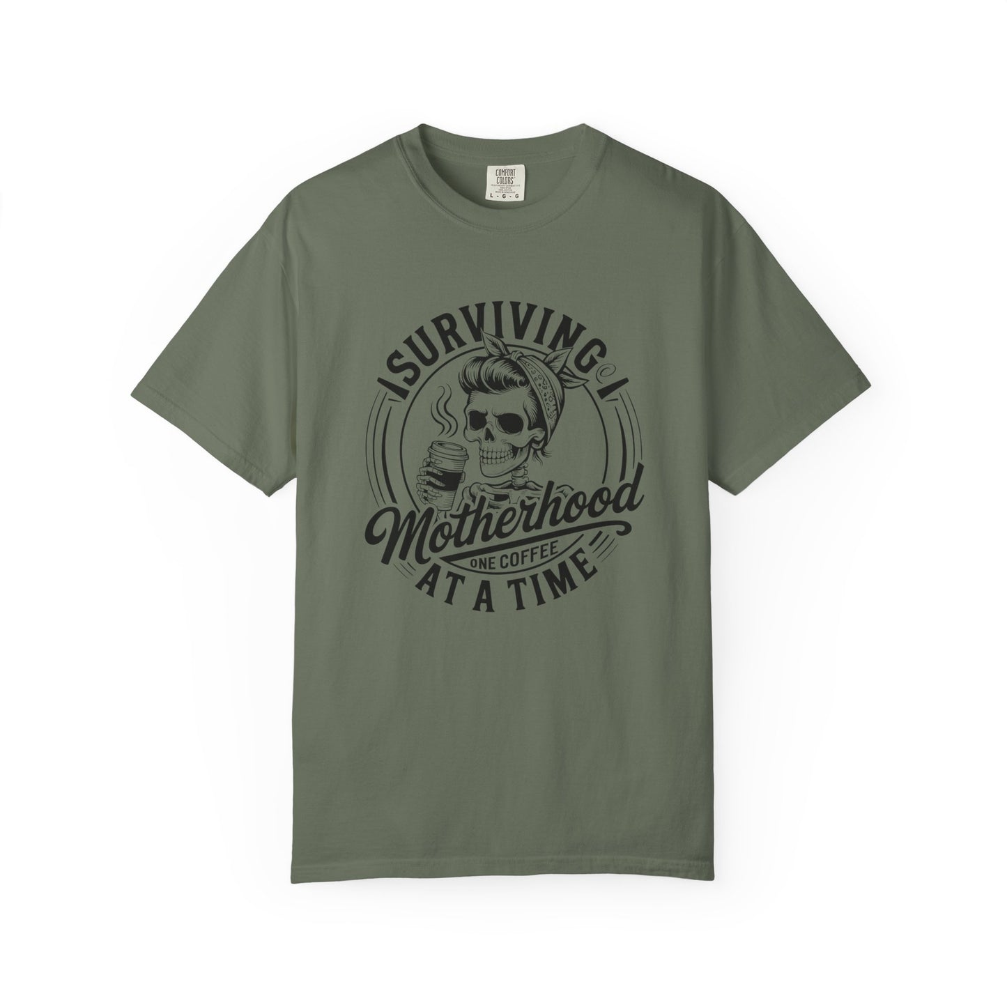 Surviving Motherhood Coffee T-Shirt – Comfort Colors 1717