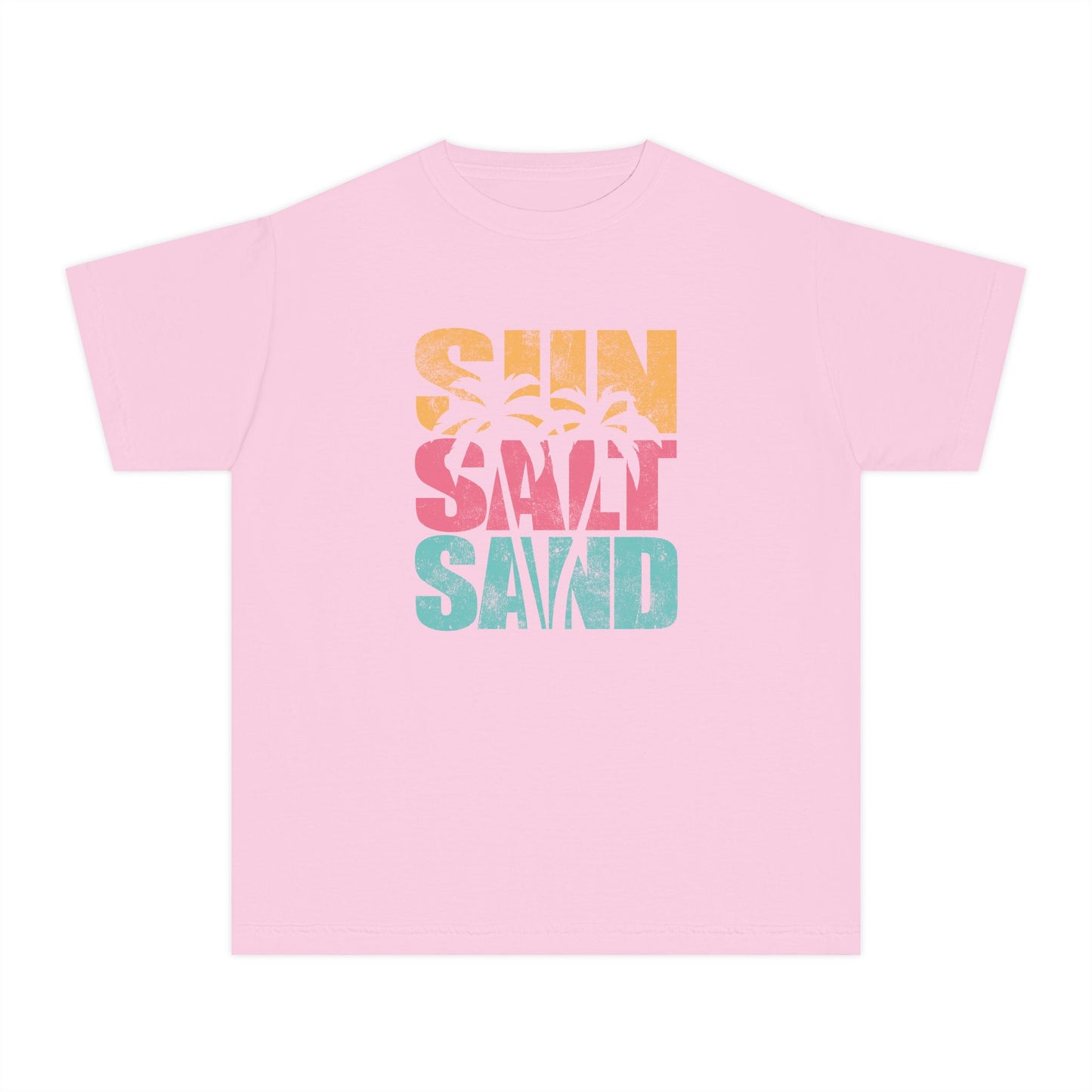 Sun Salt Sand Youth Oversized Beach Tee – Comfort Colors 9018