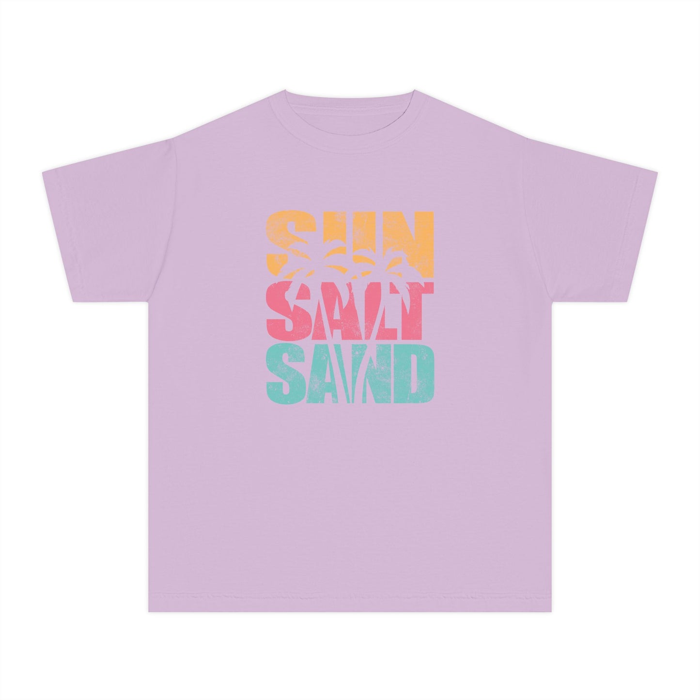 Sun Salt Sand Youth Oversized Beach Tee – Comfort Colors 9018