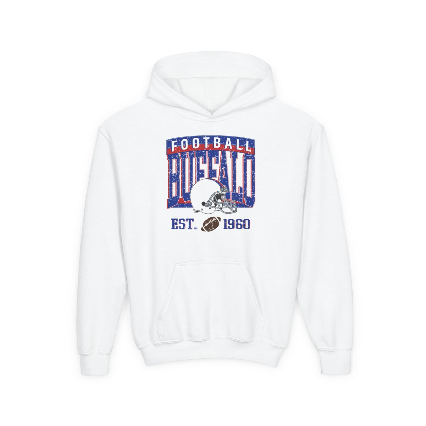 Buffalo Football Youth Hoodie – EST. 1960 Vintage Design