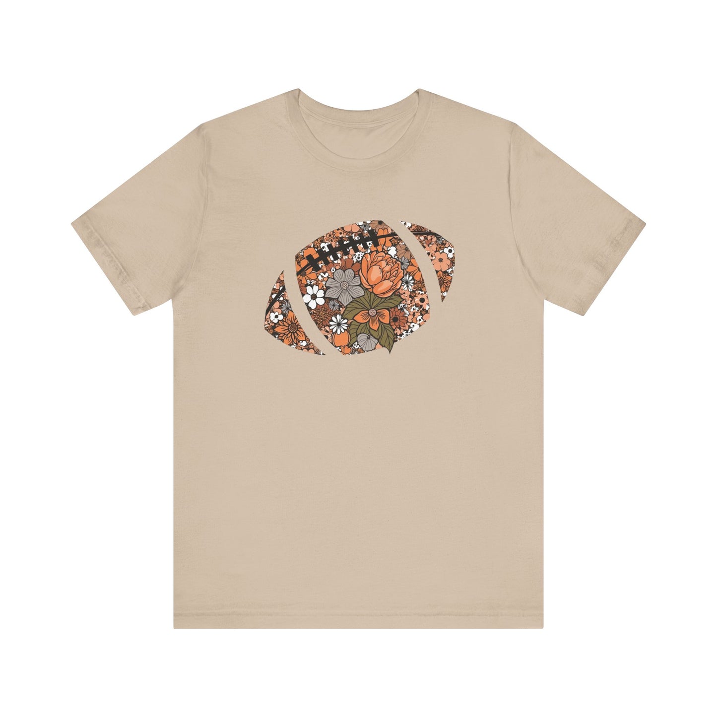 Floral Football T-Shirt – Bella Canvas Game Day Tee
