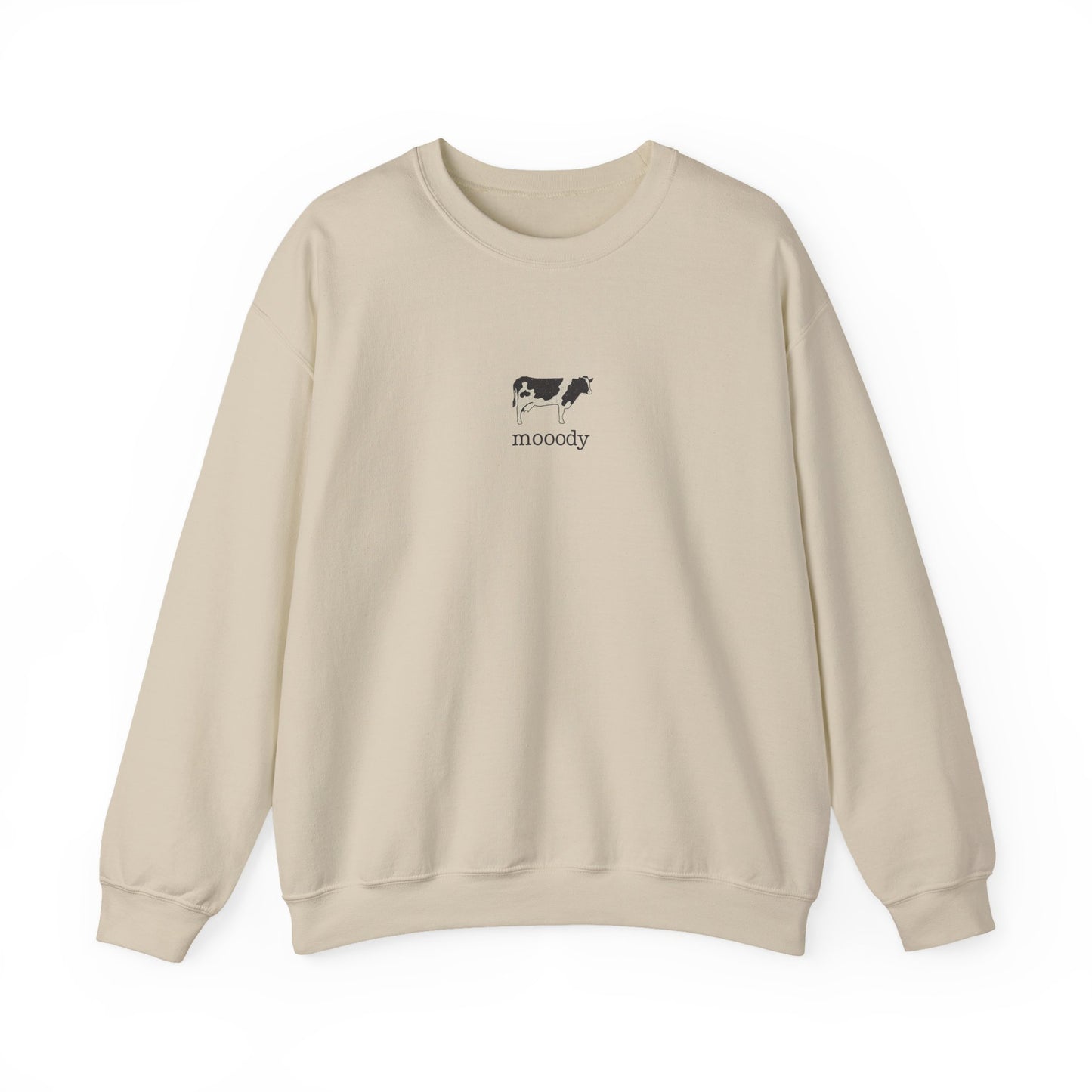 Mooody Cow Graphic Sweatshirt – Gildan 18000