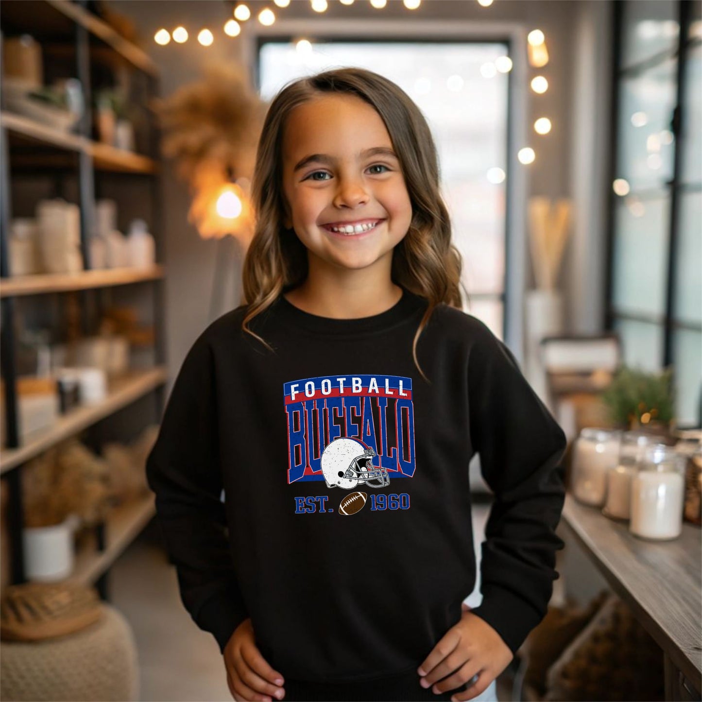 Buffalo Football Youth Sweatshirt – EST. 1960 Vintage Design