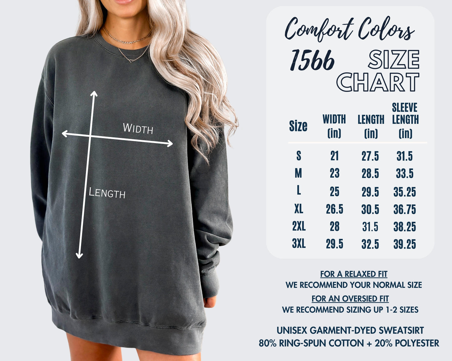 CONT;NUE Mental Health Crewneck – Comfort Colors 1566 (Front & Back)