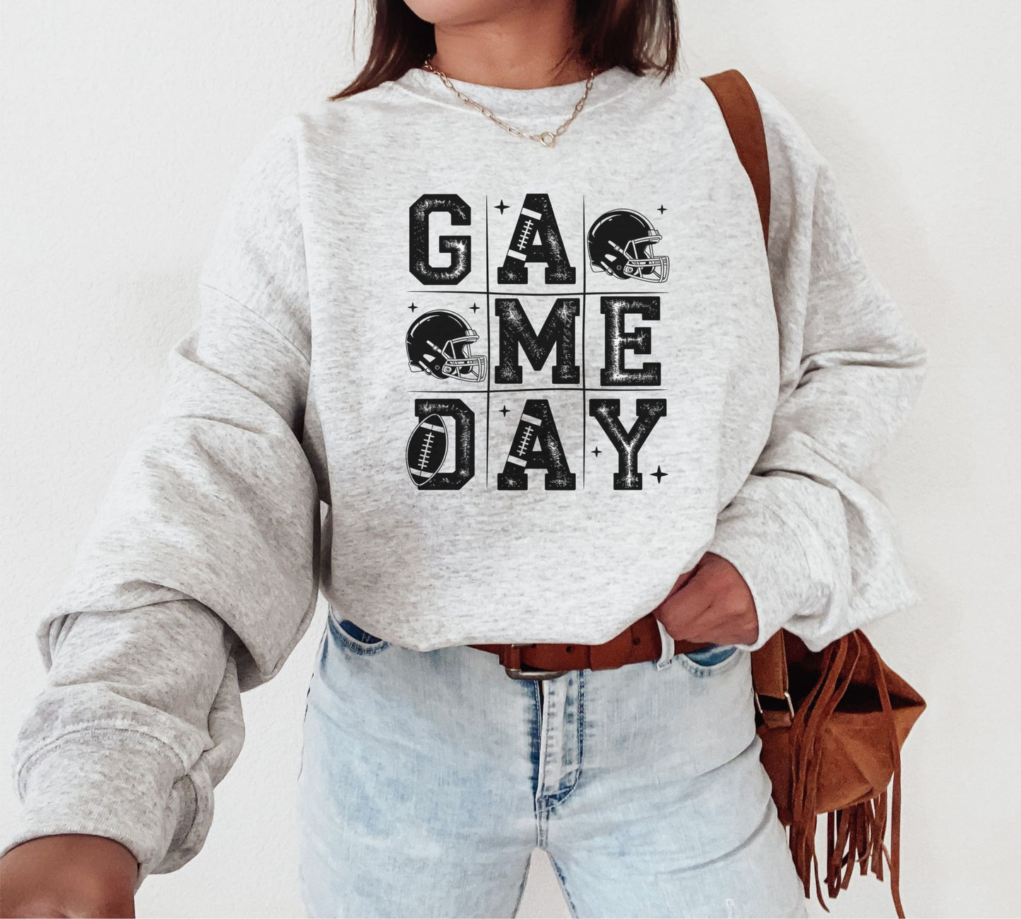 Game Day Football Sweatshirt – Retro Gameday Crewneck