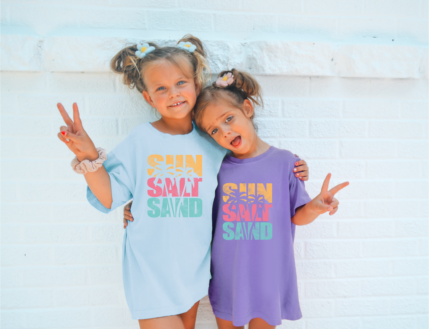 Sun Salt Sand Youth Oversized Beach Tee – Comfort Colors 9018
