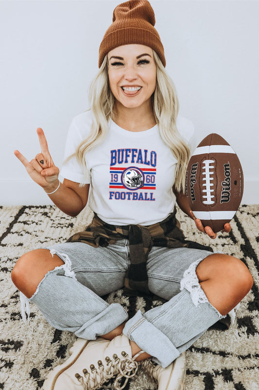 Buffalo Football T-Shirt – 1960 Vintage Stripe Design