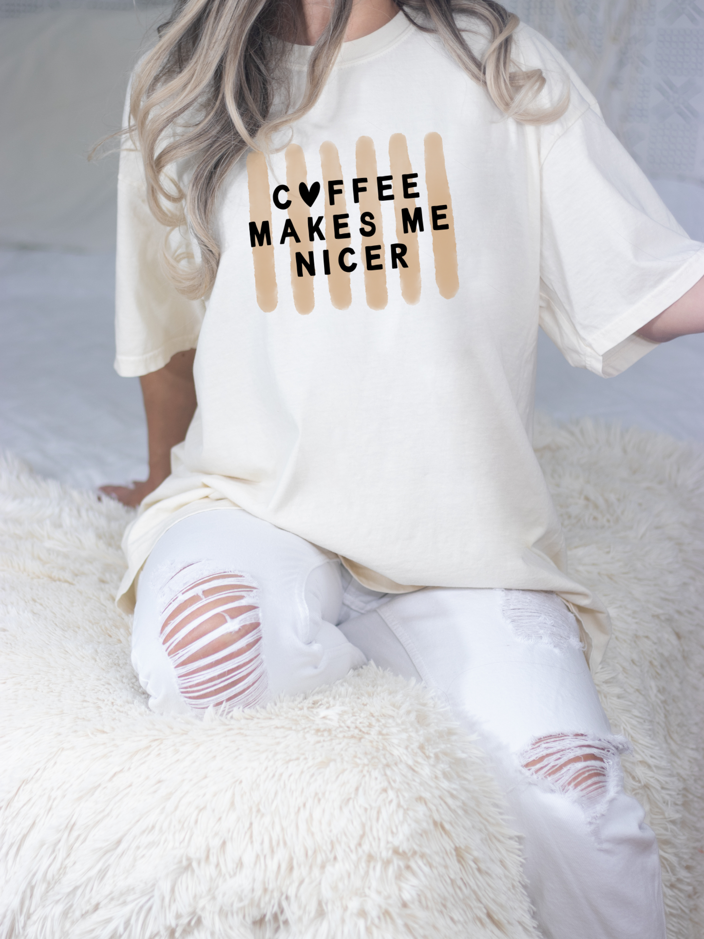 Coffee Makes Me Nicer – Comfort Colors Tee (1717)