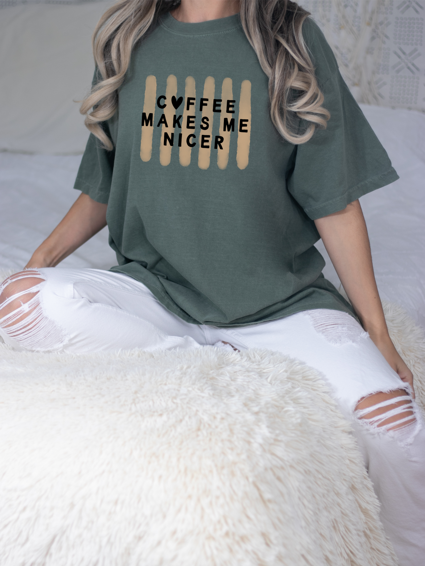 Coffee Makes Me Nicer – Comfort Colors Tee (1717)