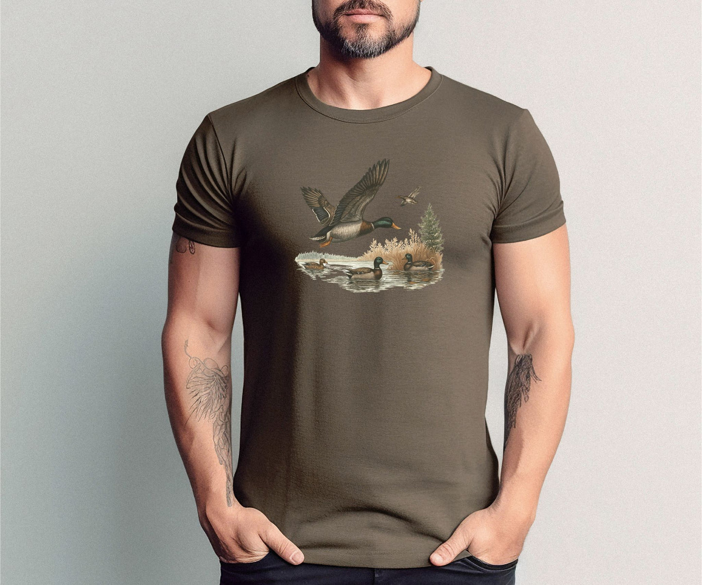 Vintage Mallard Duck Hunting Tee – Bella Canvas 3001