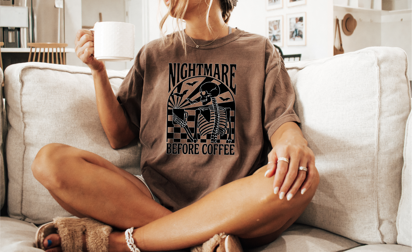 Nightmare Before Coffee T-Shirt – Comfort Colors 1717