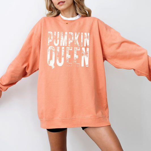 Pumpkin Queen Sweatshirt – Comfort Colors 1566 Fall Graphic