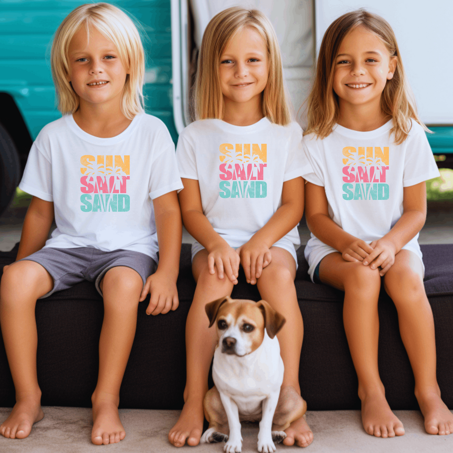 Sun Salt Sand Youth Oversized Beach Tee – Comfort Colors 9018