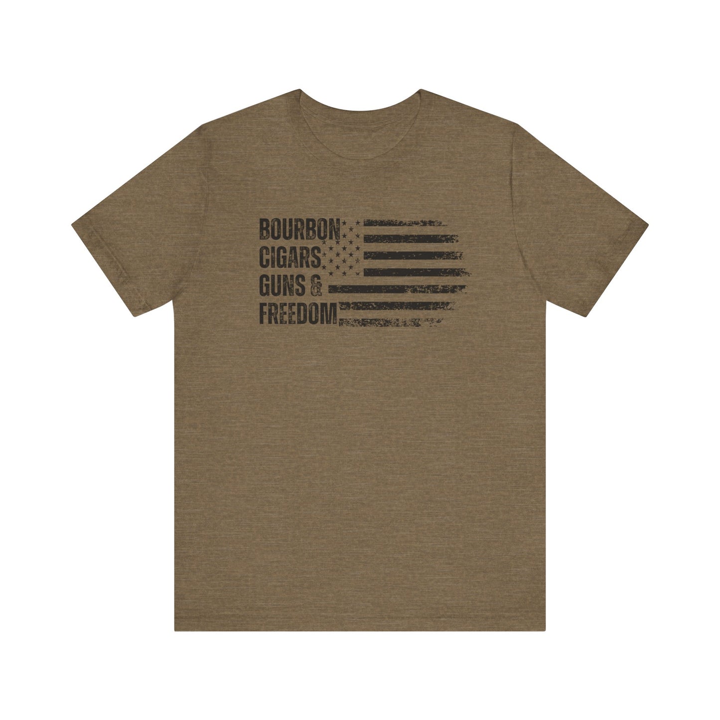 Bourbon. Cigars. Guns & Freedom. T-Shirt