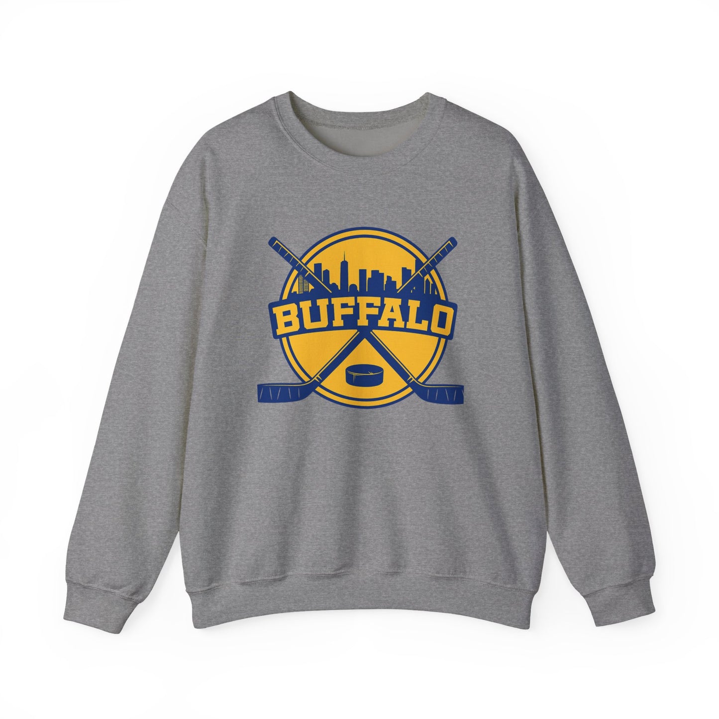Buffalo Hockey Sweatshirt – Skyline and Sticks Graphic Crewneck