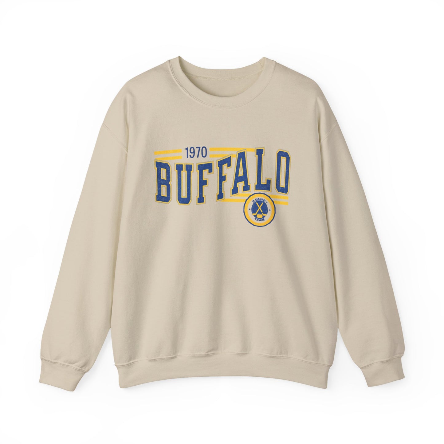 Buffalo Hockey Sweatshirt – 1970 Badge Graphic Crewneck