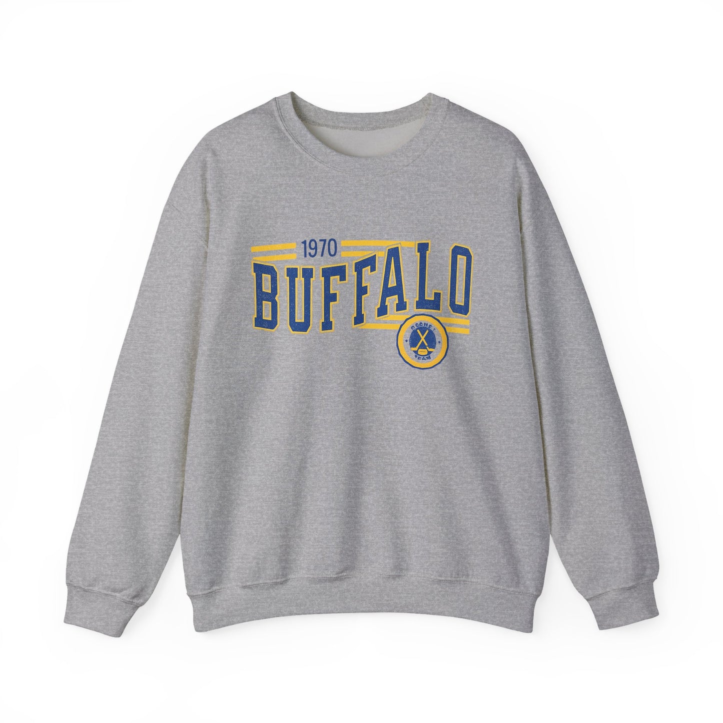Buffalo Hockey Sweatshirt – 1970 Badge Graphic Crewneck
