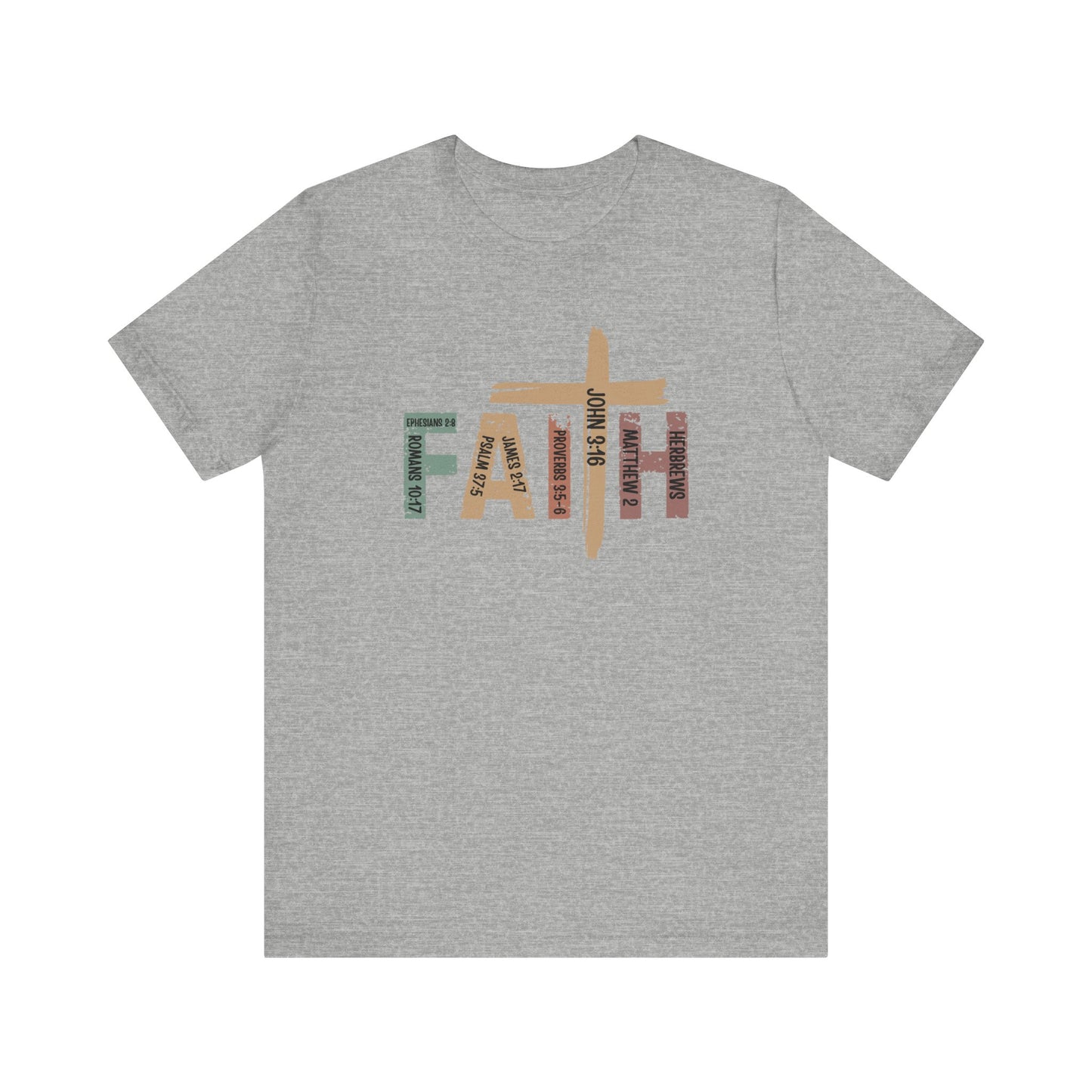 Faith Scripture Cross T-Shirt – Inspirational Christian Tee