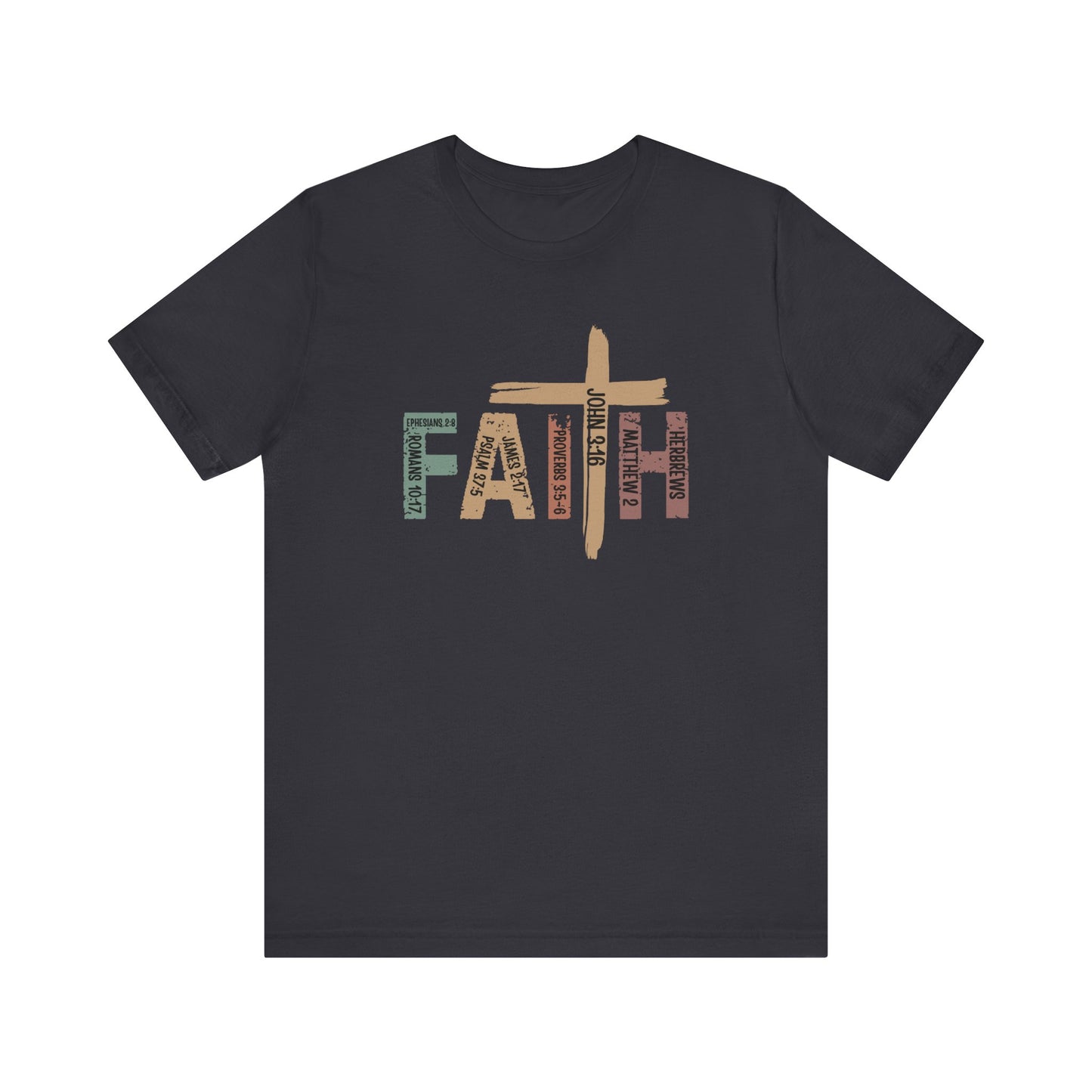 Faith Scripture Cross T-Shirt – Inspirational Christian Tee