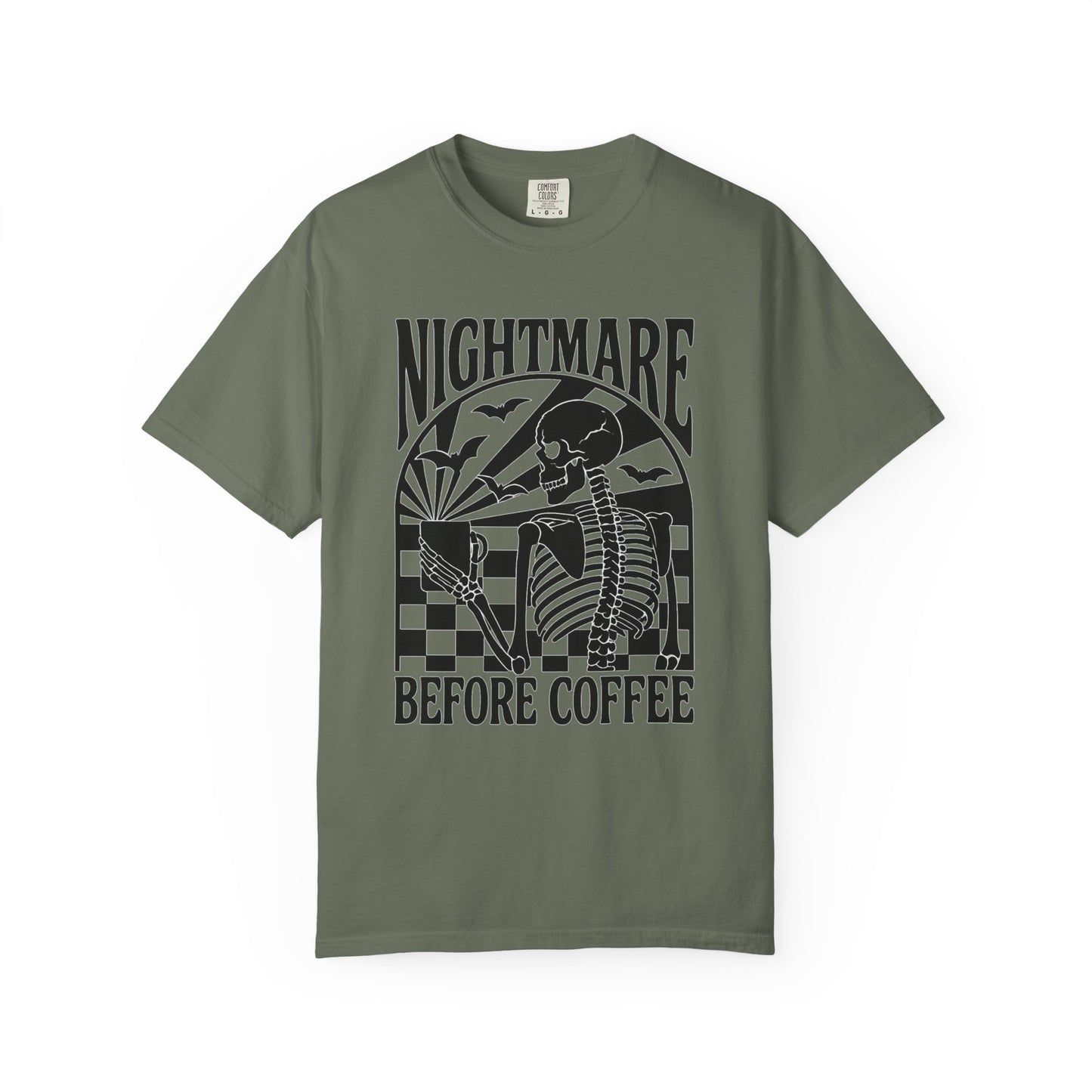 Nightmare Before Coffee T-Shirt – Comfort Colors 1717