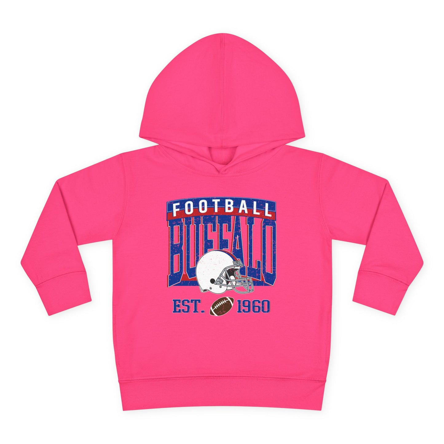 Buffalo Football Toddler Hoodie – EST. 1960 Vintage Design