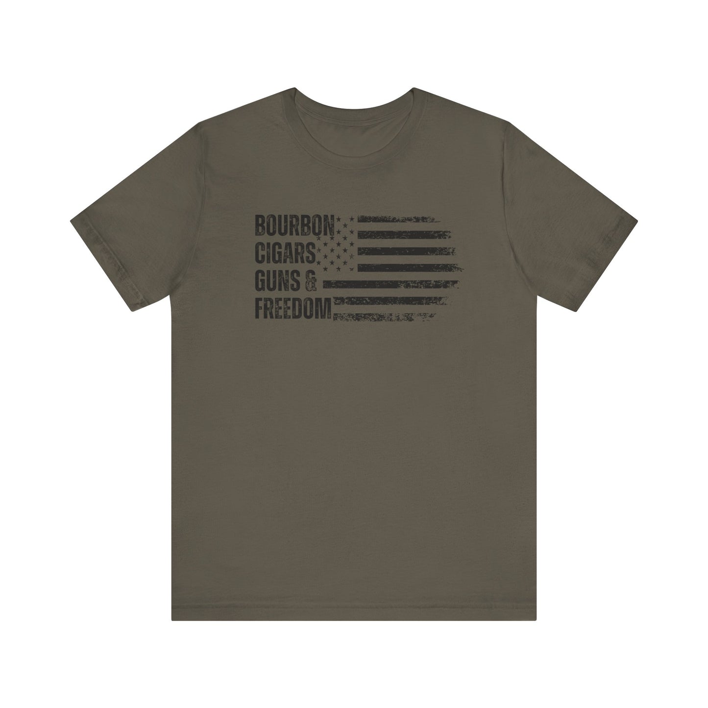 Bourbon. Cigars. Guns & Freedom. T-Shirt