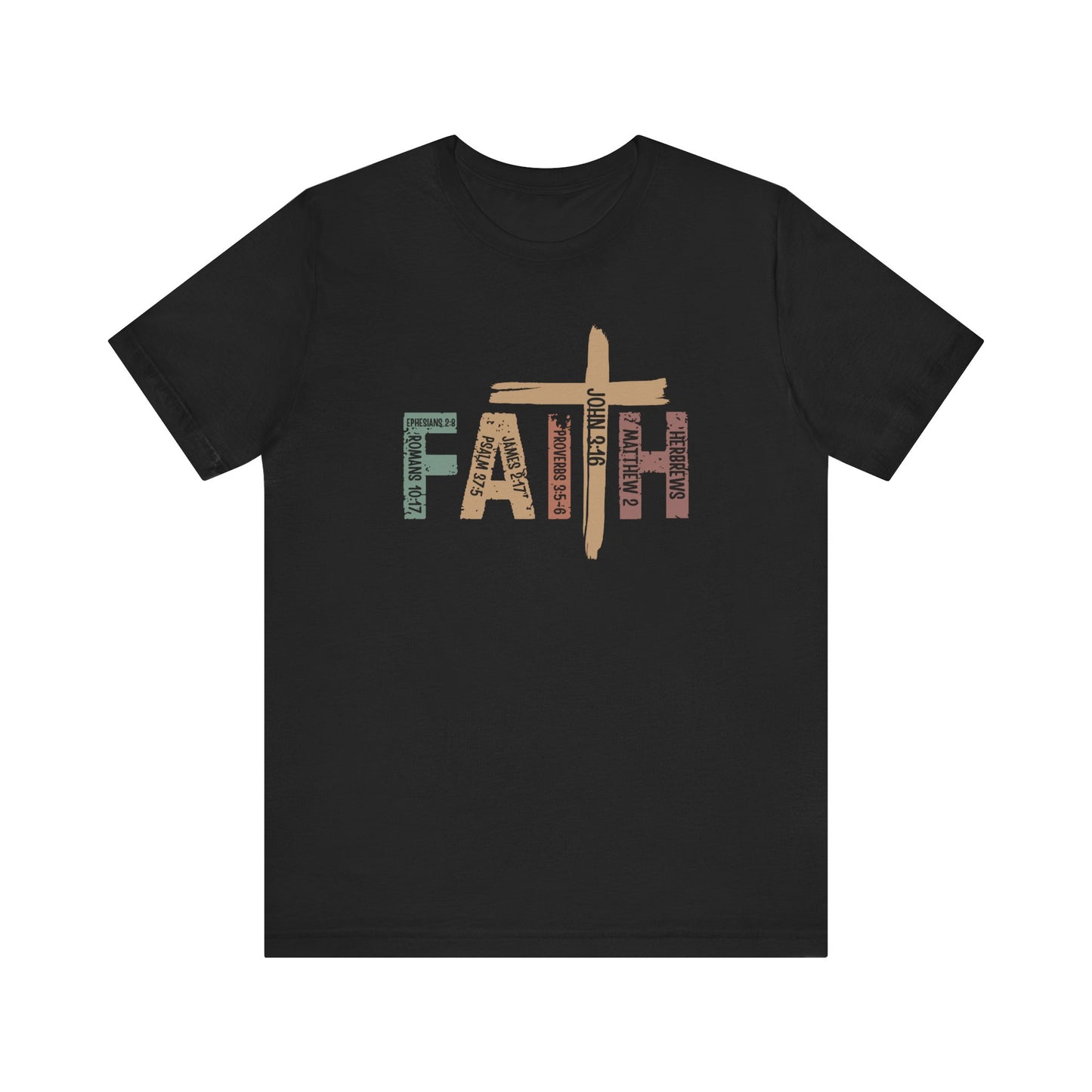 Faith Scripture Cross T-Shirt – Inspirational Christian Tee