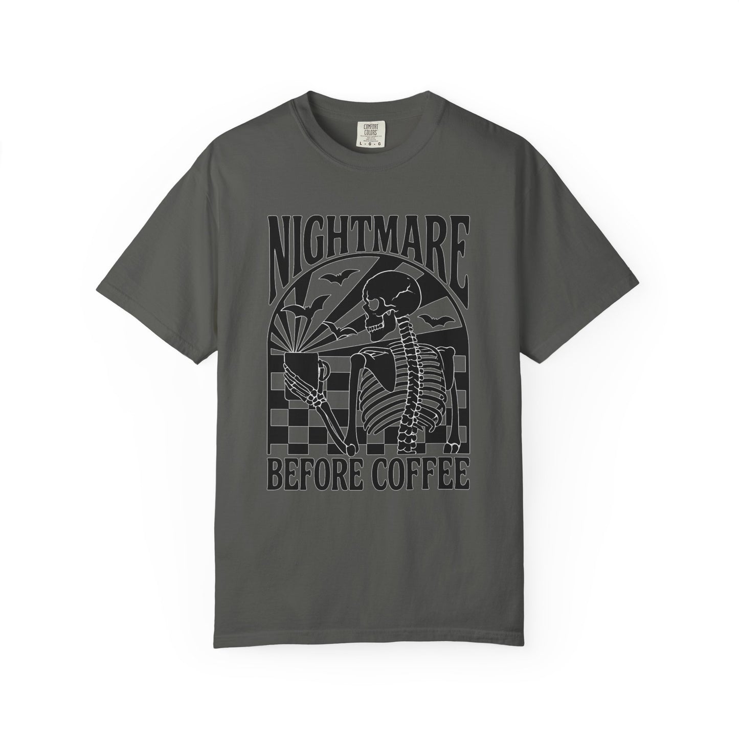 Nightmare Before Coffee T-Shirt – Comfort Colors 1717