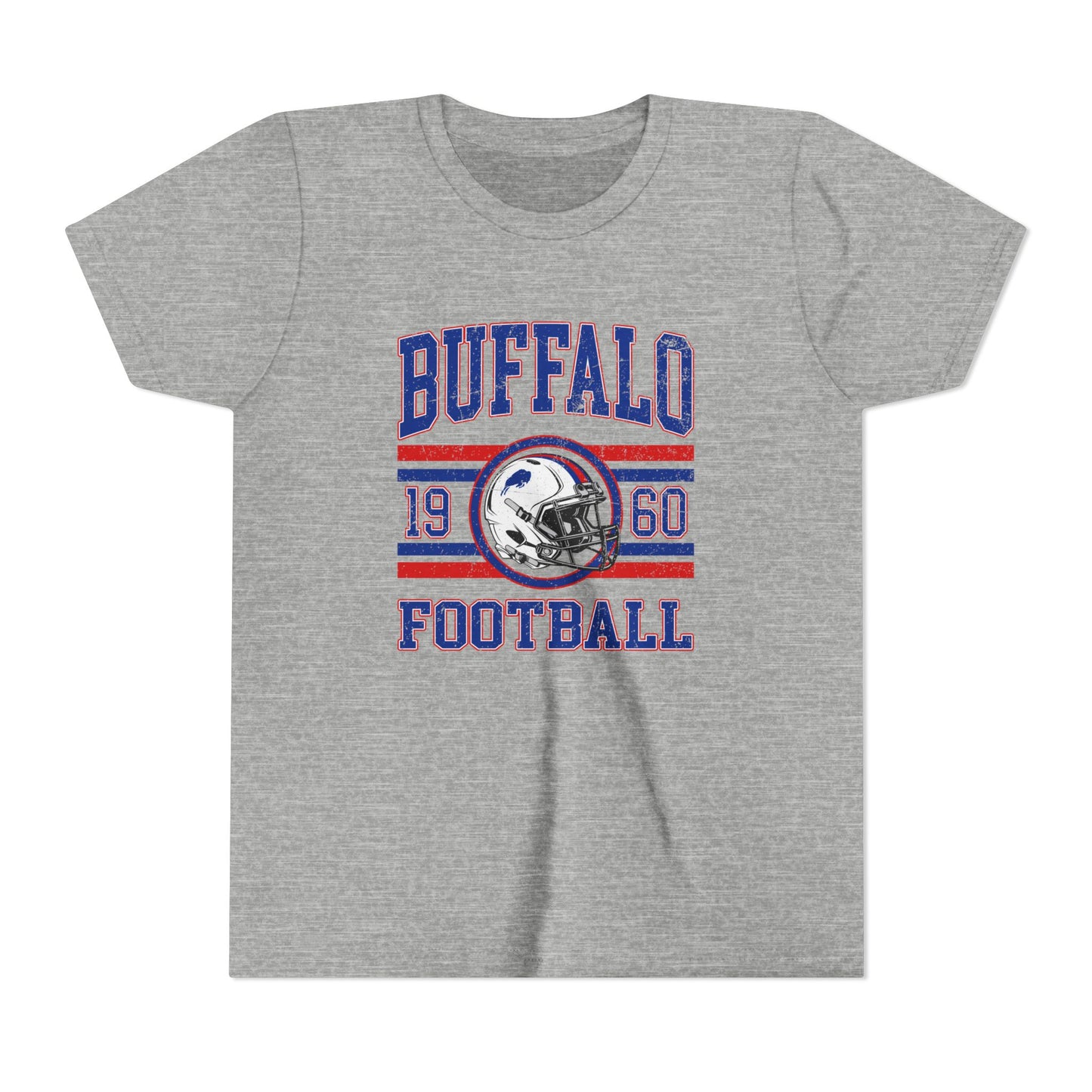 Buffalo Football Youth T-Shirt – 1960 Vintage Stripe Design
