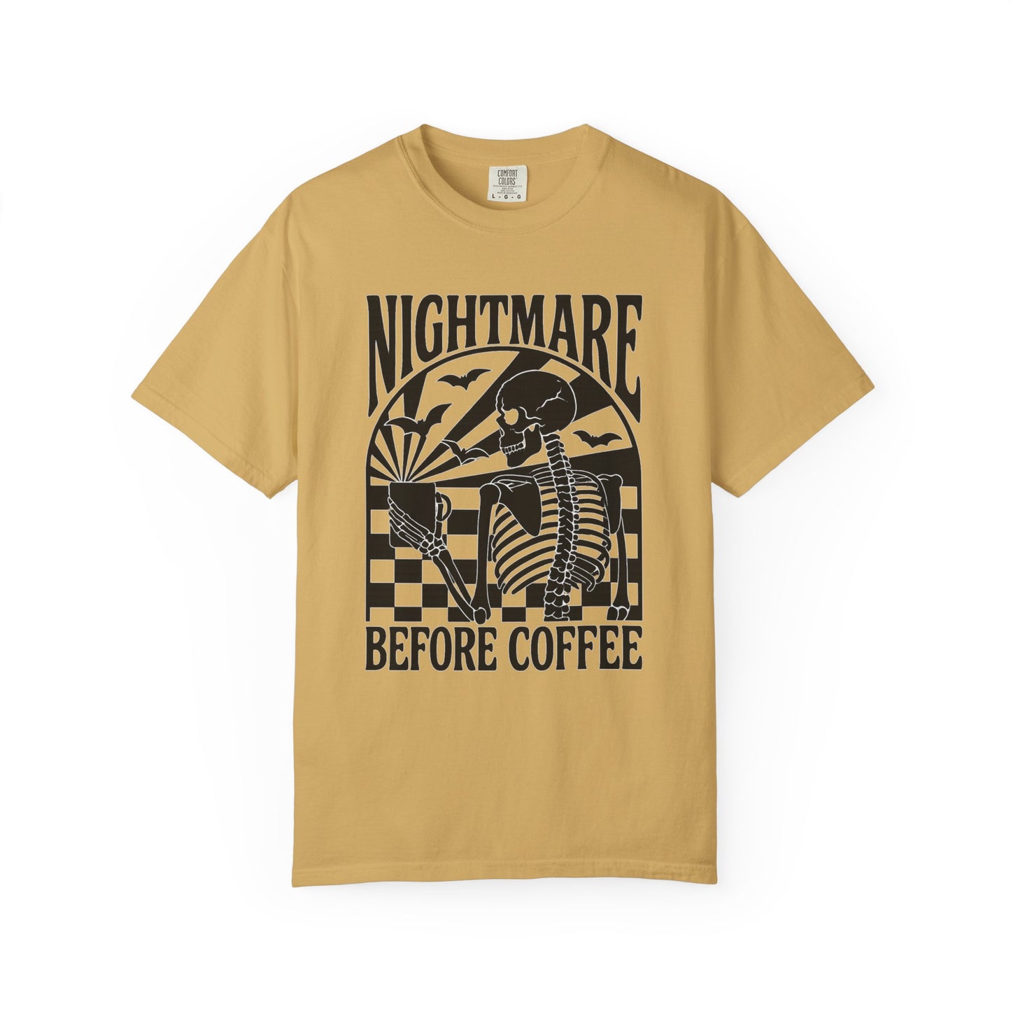 Nightmare Before Coffee T-Shirt – Comfort Colors 1717