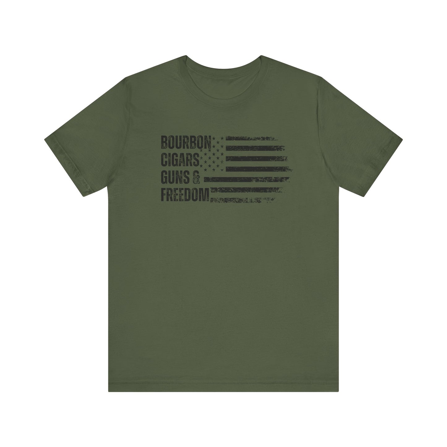 Bourbon. Cigars. Guns & Freedom. T-Shirt