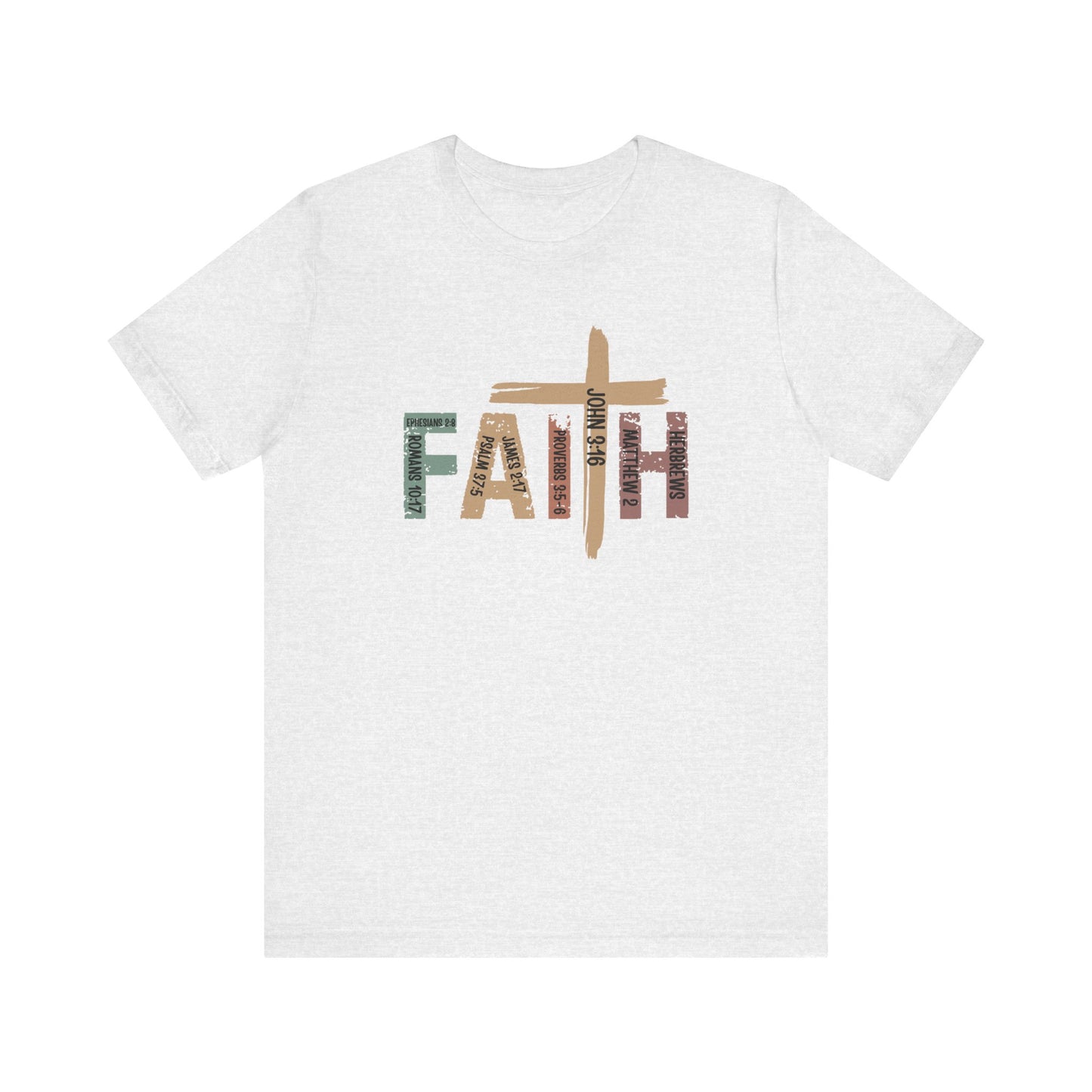 Faith Scripture Cross T-Shirt – Inspirational Christian Tee