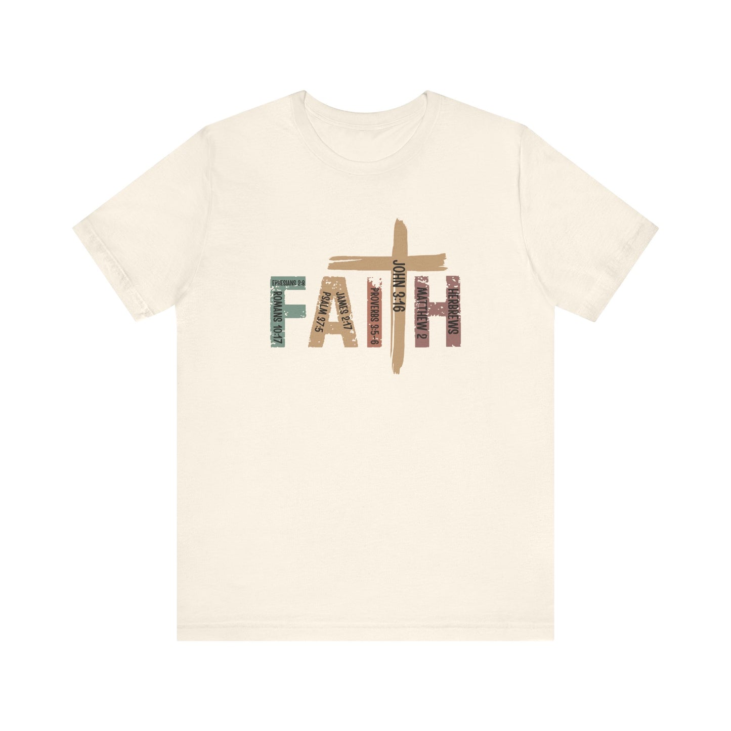 Faith Scripture Cross T-Shirt – Inspirational Christian Tee