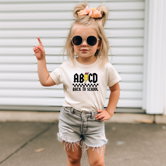 Toddler ABCD Back to School Tee