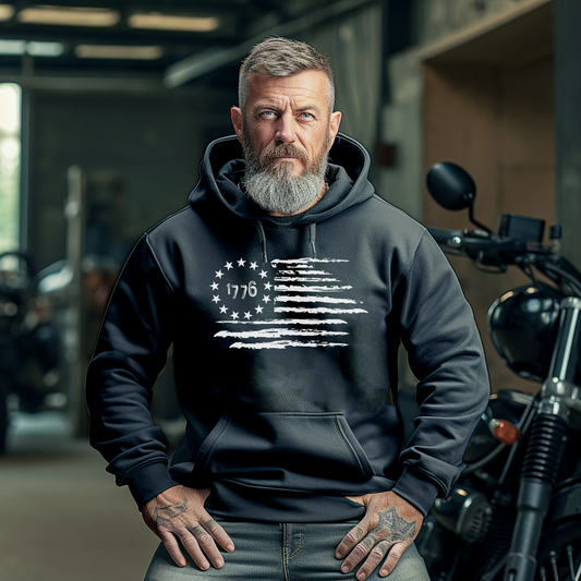 1776 Flag Hooded Sweatshirt