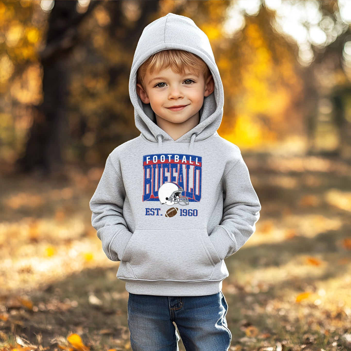 Buffalo Football Toddler Hoodie – EST. 1960 Vintage Design