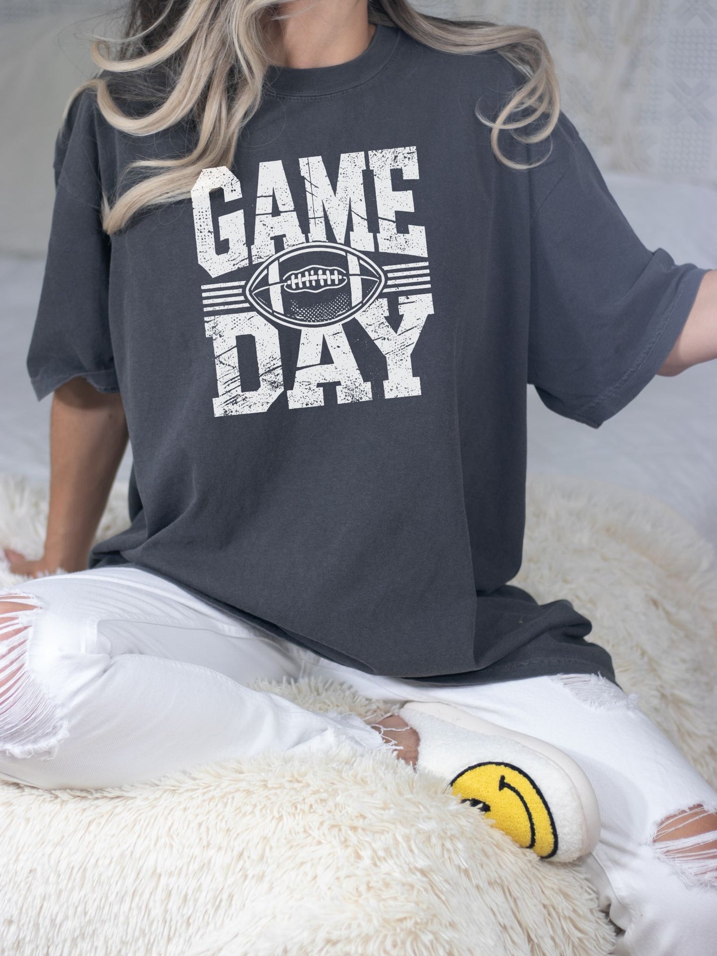 Vintage Game Day T-Shirt – Comfort Colors Football Tee