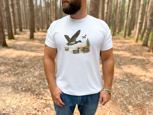 Vintage Mallard Duck Hunting Tee – Bella Canvas 3001